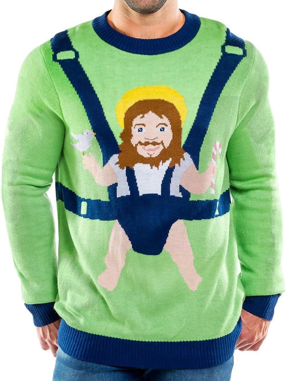 Tipsy Elves Baby Jesus Christmas Sweater Medium